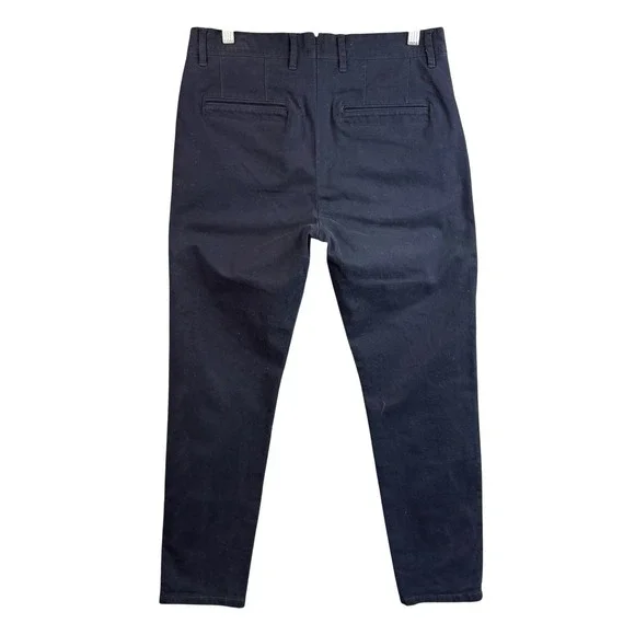 Mott & Bow Mens 30x30 Navy Stretch Chino Pants Slim Fit Cotton Elastane